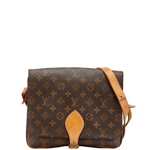 LOUIS VUITTON Brown Monogram Leather Shoulder Bag - Picture 1 of 16